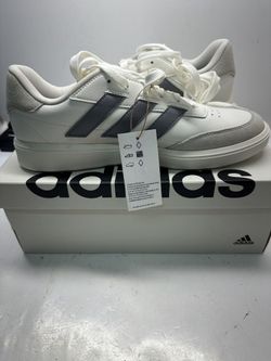 Adidas Men's Courtblock Athletic Low Top Shoes Size 10 Core White IF6506 (45269)