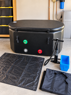 Portable Cold Plunge / Ice Bath Tub – Complete Setup