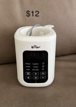 Bear Baby Bottle Warmer, Milk Warmer Breastmilk Bag Formula Fast Warming for New Born Baby Bottles, with Time Temp Control Automatic Shut Off at Home 