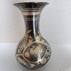 Vintage Indian Brass Decorative Vase