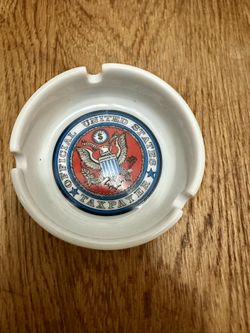 VINTAGE Official United States Tax Payer 3.5” ASHTRAY