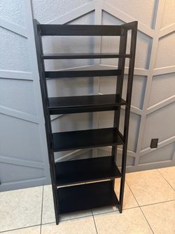 5 tier wood shelves