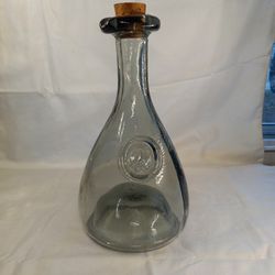 Vintage Holmegaard Viking Face Blown Glass Carafe Decanter  Ole Winther Design