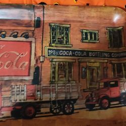 Vintage Coca Cola Wooden Tray 