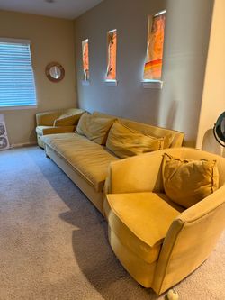 West Elm Couch and Chairs