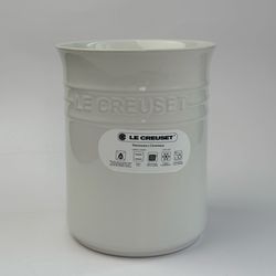 Le Creuset Stoneware Signature Utensil Crock 1L / 6" White BRAND NEW