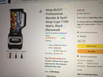 Ninja Professional Blender 1000 for Sale in Las Vegas, NV - OfferUp