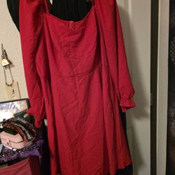 Red Party Dress 3XL