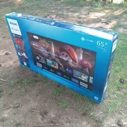 -FIRM PRICE NON-NEGOTIABLE- 65 In. Philips 4k Google Smart TV W/Remote