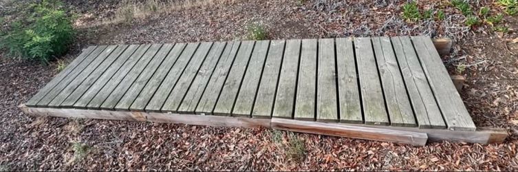Wood ramp,12’ l x 3’ w