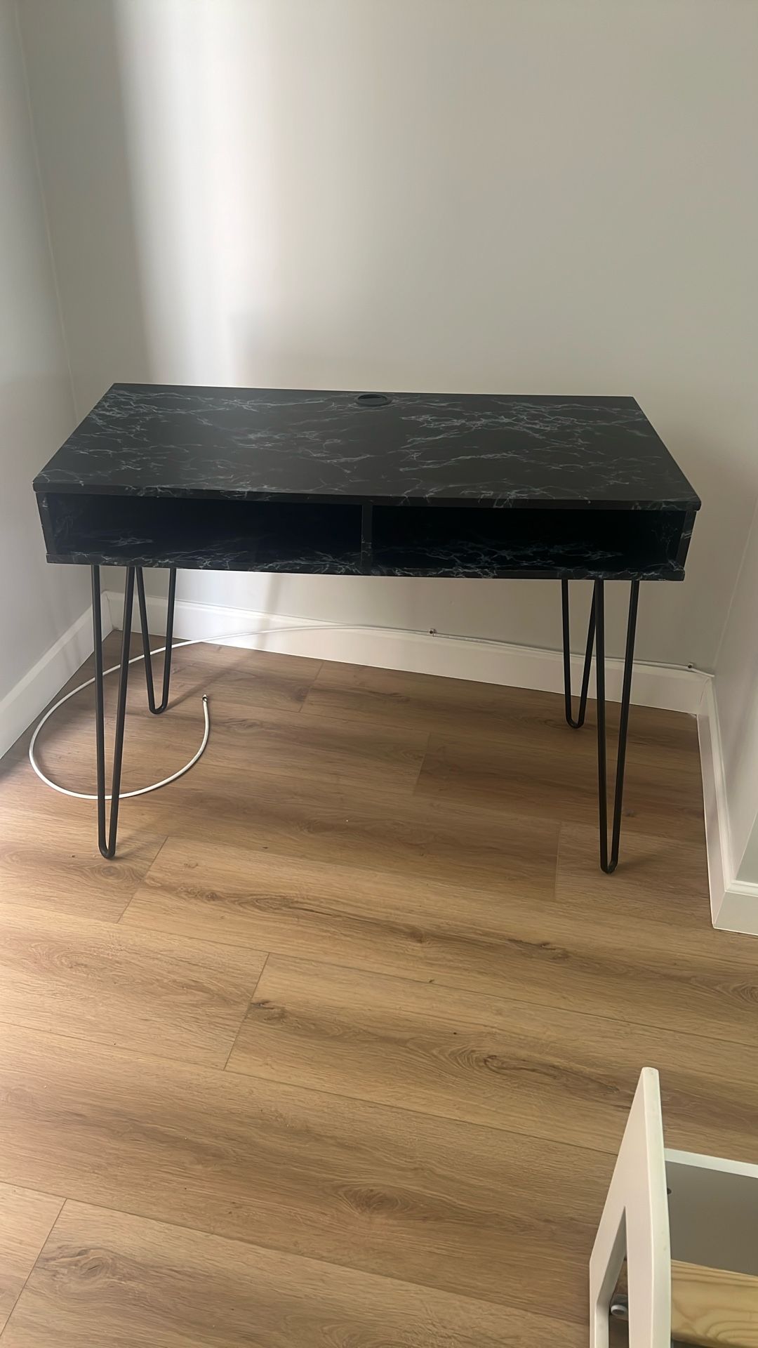 Faux Black Marble Desk