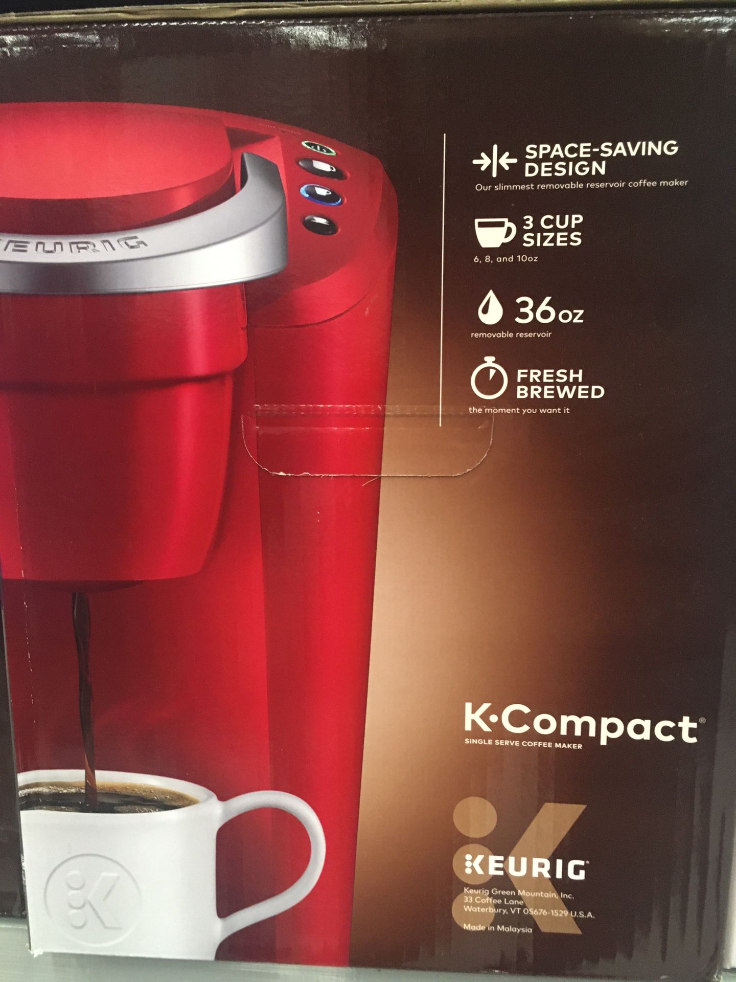 Keurig k compact single serving coffee maker