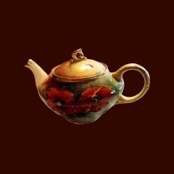 Vintage Noritake Japan Porcelain Floral Tea Pot 