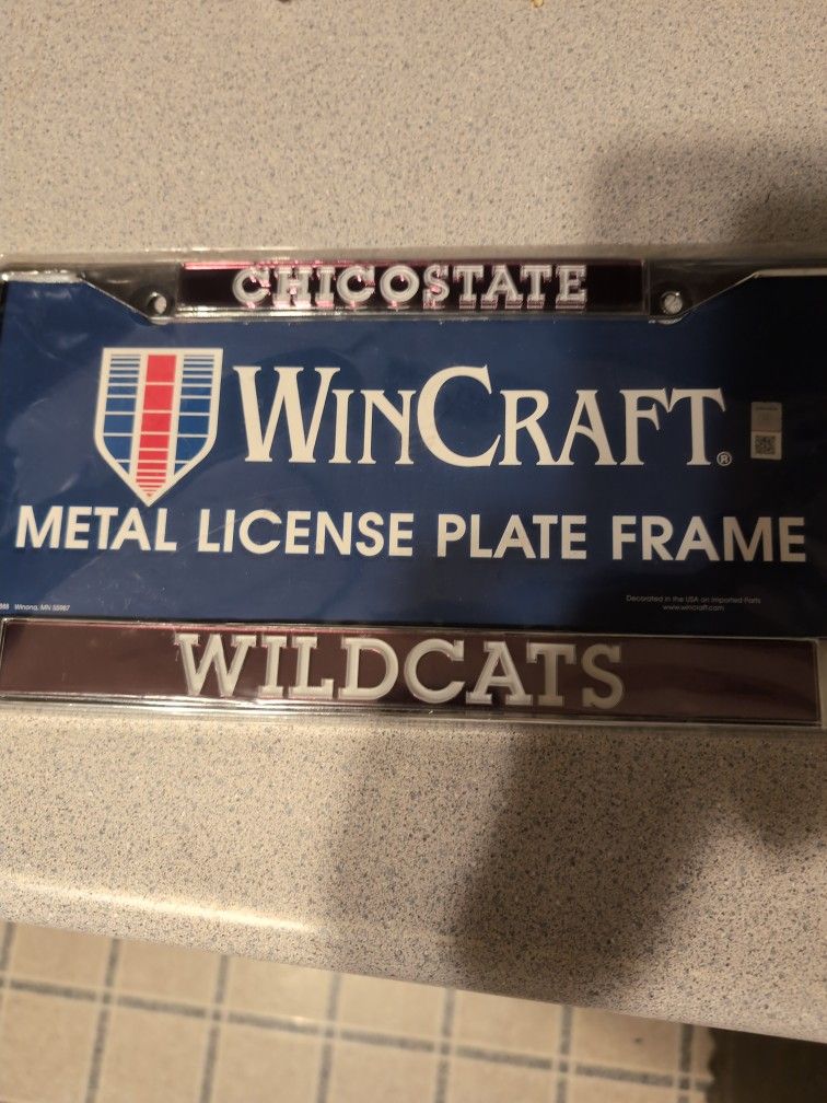 Brand New Chico State Metal License Plate 