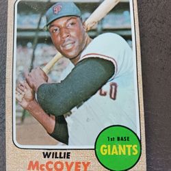 1968 TOPPS BASEBALL WILLIE McCOVEY CARD 