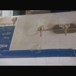 KICHLER Erta 24 in. 3-Light Champagne Bronze Bathroom Vanity Light with Clear Glass Shades