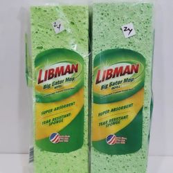 LIBMAN BIG GATOR MOP REFILL Sponge New (2 pack)