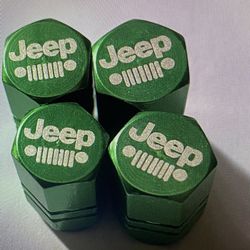 Jeep tire valve stem caps four pack