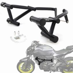 Xitomer Yamaha MT-07 Crash Bar Engine Guard Stunt Cage Race Rail 2014-2024 Black