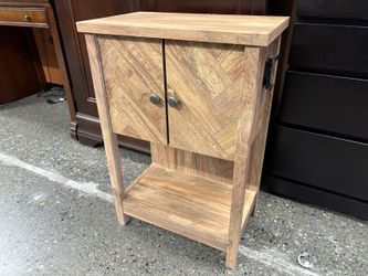 Light Modern Farmhouse Accent Cabinet