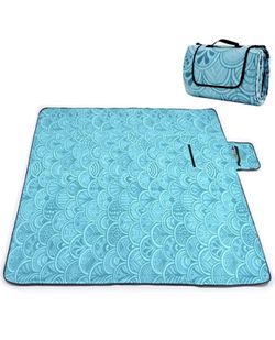 ZOMAKE Picnic Blanket Waterproof Extra Large, Outdoot Blanket with Waterproof Backing for Family Concerts,Beach,Park