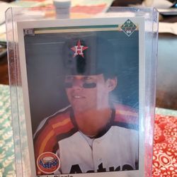 Craig Biggio Error 1990 Upper Deck No Copyright Baseball Card 