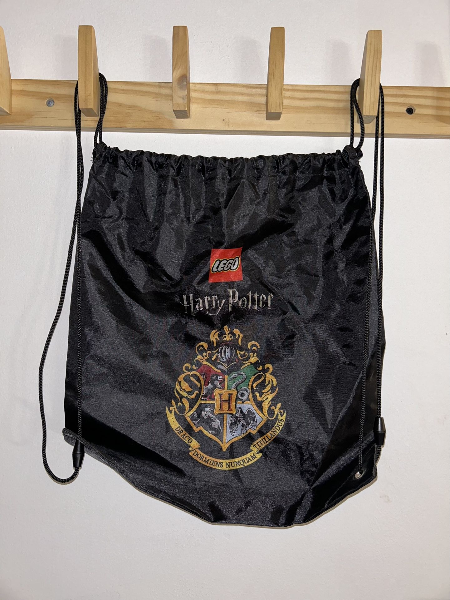 Lego Harry Potter House Crest Cinch Sack Drawstring Nylon  Backpack Bag 