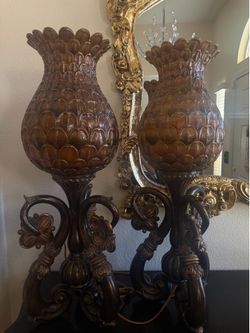 Two vintage lamps