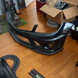 W204 C63 OEM Front Bumper Cover AMG W/ Sunveer Carbon Fiber Front Diffuser