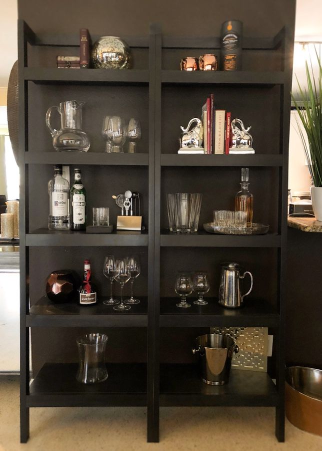 Sawyer Mocha Leaning 24.5” Bookcase