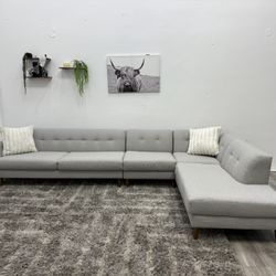Gray Sectional Couch - Free Delivery