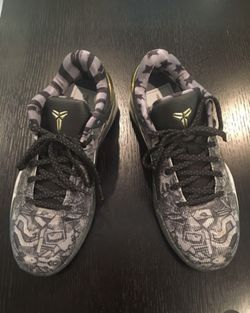 Nike Kobe VII GS Cool Gray/Metallic Gold-Black-005