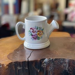 Vintage Hallmark Floral Watering Can Mug 