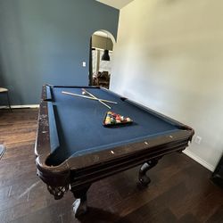 Beach Gus Adams Blue 8ft Pool Table 