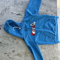 Supreme FW18 Cat in the Hat Hooded Sweatshirt Bright Royal