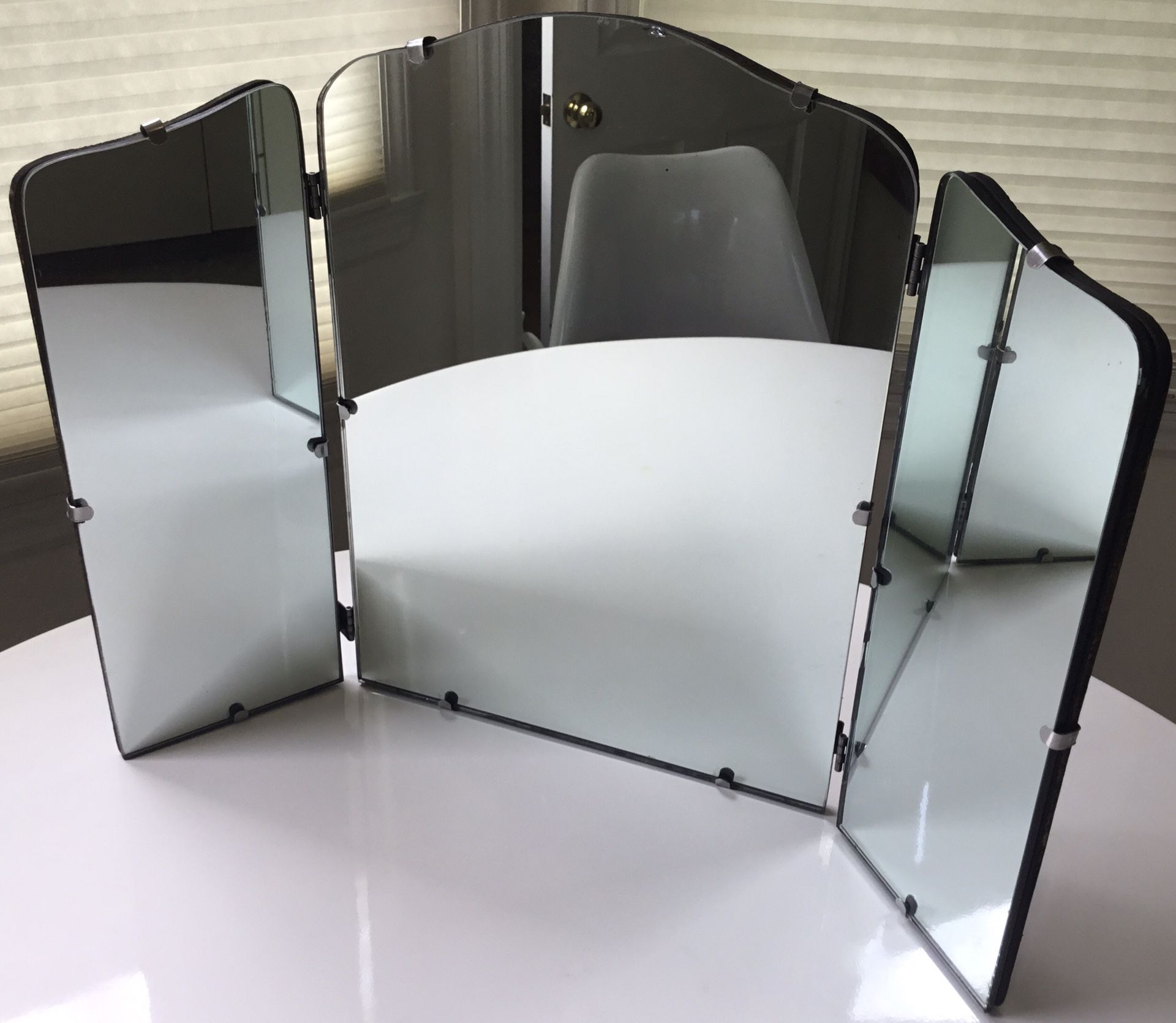 Antique Tri-Fold Vanity Top Mirror 26" x 17.5"