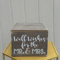 Wedding Wooden Card box