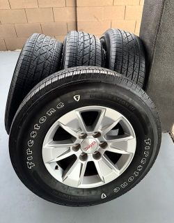 Takeoffs 🔥 Gmc Sierra Yukon Denali Wheels and Firestone Tires 💯