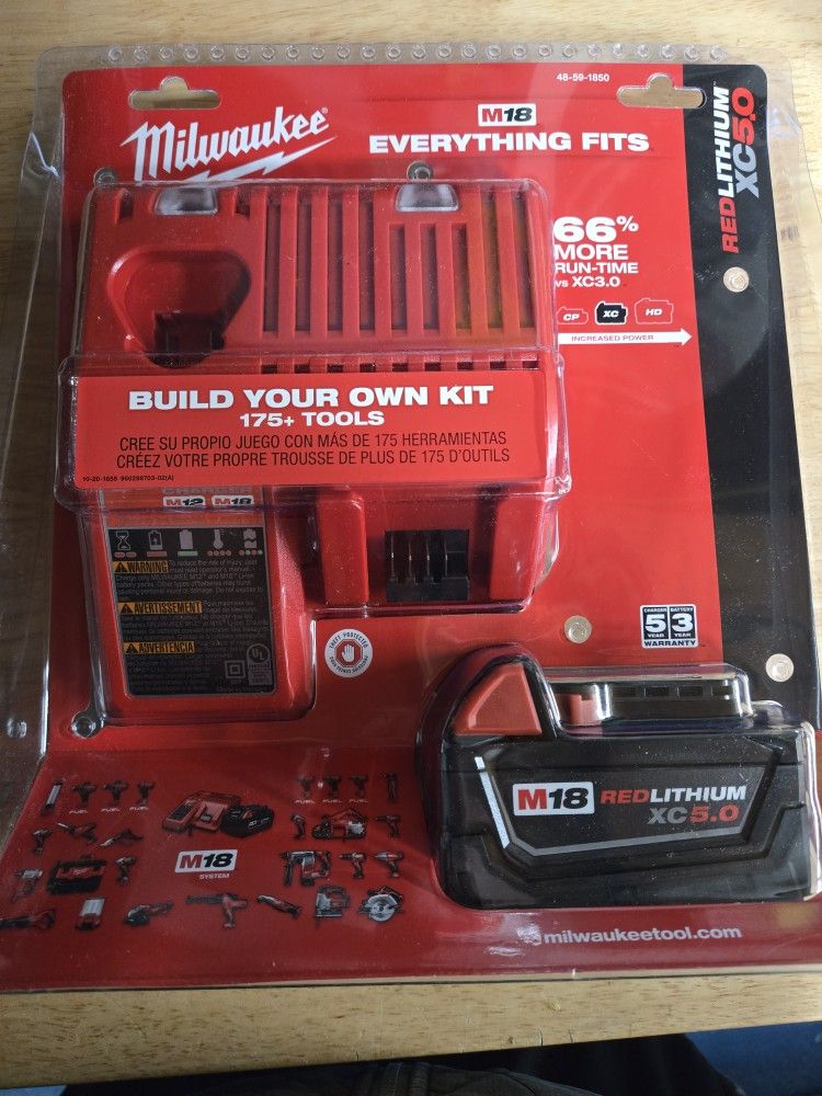 Milwaukee Battery And Charger New 