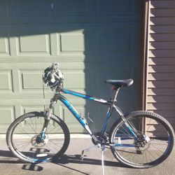 Shimano TREK 3 Series Mountain Bike With Bottle Holder  & Helmet