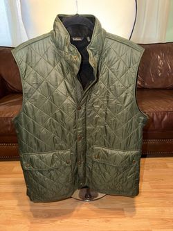 Barbour Polarquilt Waistcoat / Zip-In Liner Vest (Olive Green) – Size XL