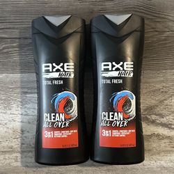 Axe Hair Clean All Over 3 in 1 $3 Each 