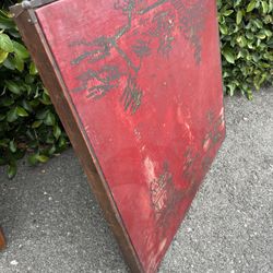 Vintage 1940s Asian Veneered Folding Table Card Table
