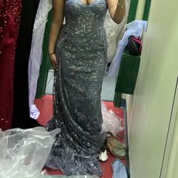 blue prom dress 