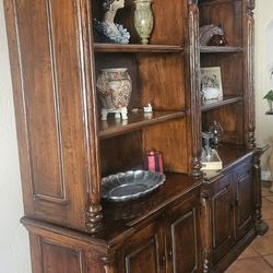 Hutch With Cabinet and Shelves /Dining Room Wall Unit