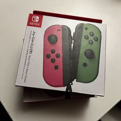 JOY CON, BRAND NEW FACTORY SEALED - Neon Pink/Neon Green