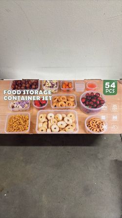54-Piece Food Storage Container Set
