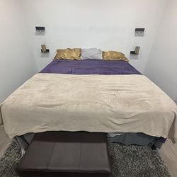 King Size Bed frame And Mattress 