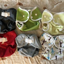 Newborn Cloth Diapers/ Rumparooz And Thirsties