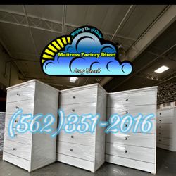 Five Drawer White Chest Cajonera Comoda Mueble Nuevo New 